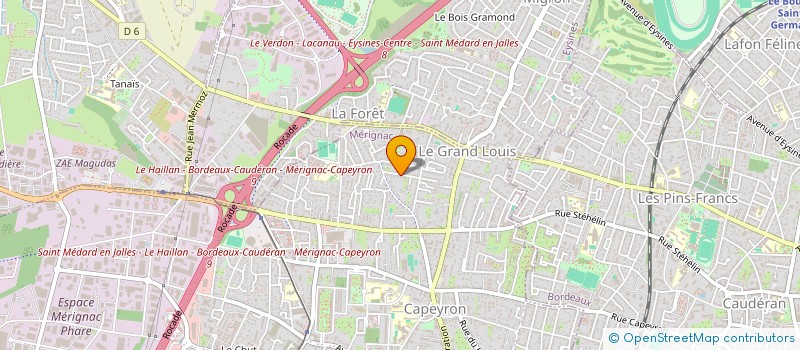 localisation de l'entreprise SCI DU 2 RUE LARMEE  MERIGNAC