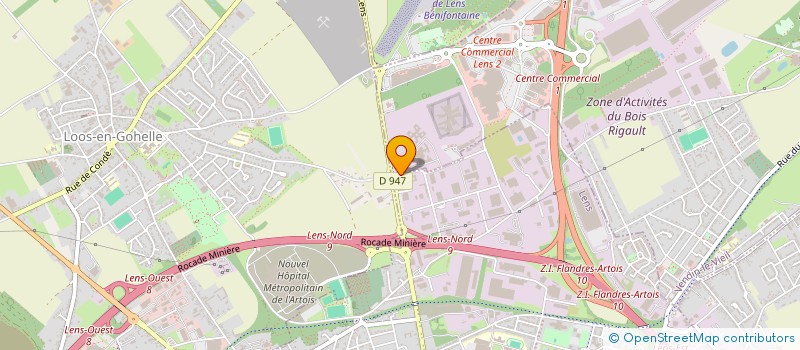 localisation de l'entreprise SCI DU 2 RUE LEON DROUX  LENS