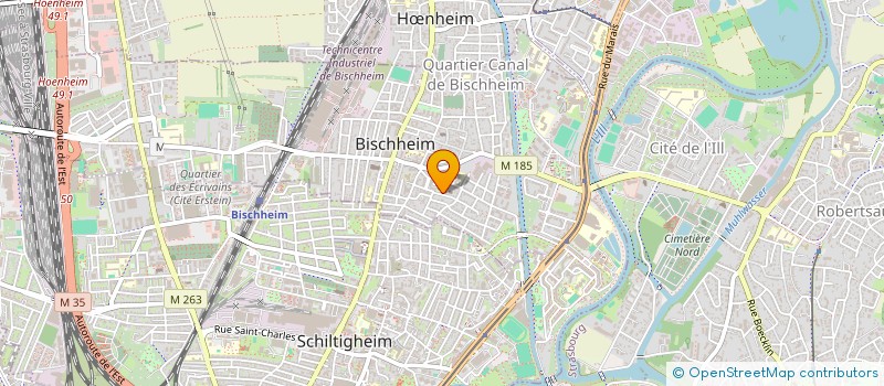 localisation de l'entreprise SCI DU 2 RUE LOUIS KIEFFER  BISCHHEIM