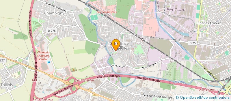 localisation de l'entreprise SCI DU 2 RUE PASTEUR à SAINT-BRICE-COURCELLES