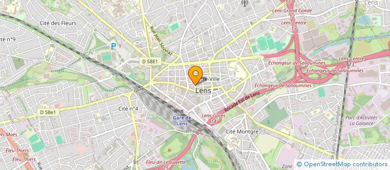 localisation de l'entreprise SCI DU 2 RUE PAUL BAERT  LENS