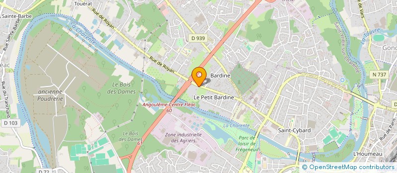 localisation de l'entreprise SCI DU 2 RUE RICHARD LENOIR A MONTREUIL à SAINT-YRIEIX-SUR-CHARENTE