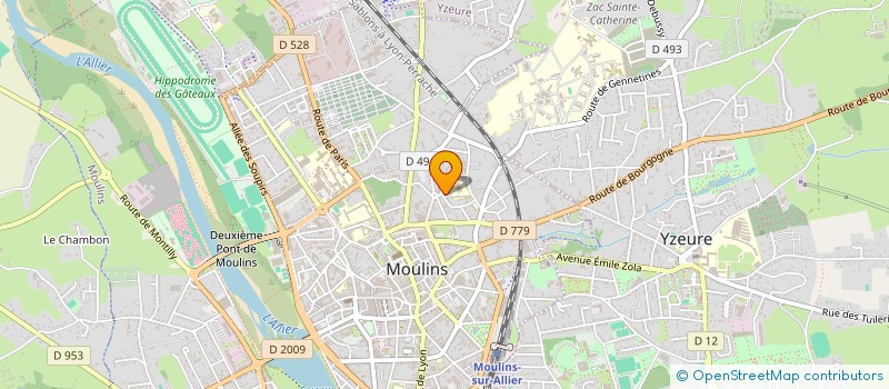 localisation de l'entreprise SCI DU 2 RUE ROBERT PERRAUT à MOULINS