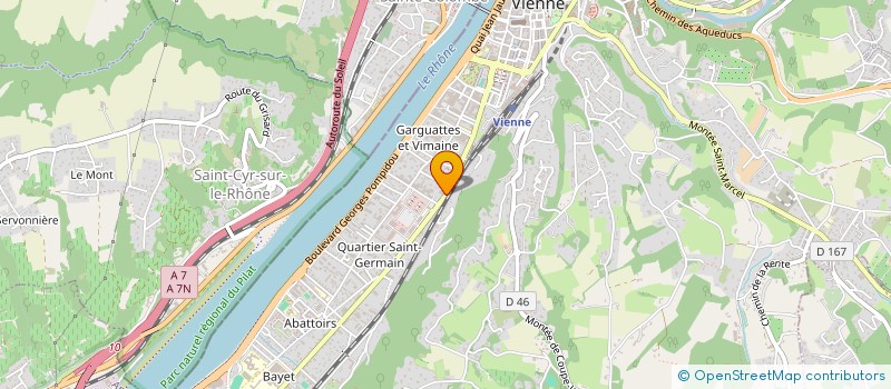 localisation de l'entreprise SCI DU 20 AV GENERAL LECLERC  VIENNE