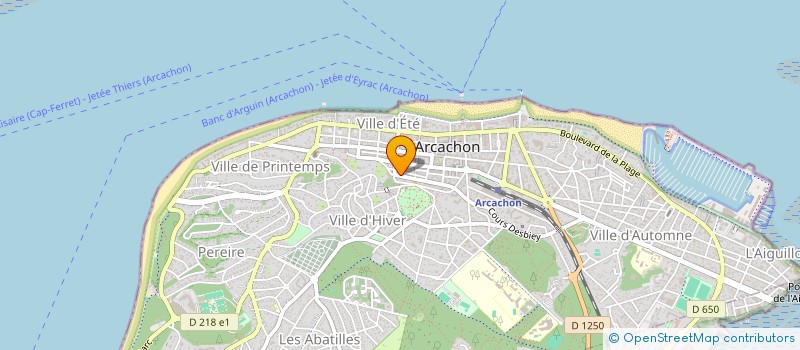 localisation de l'entreprise SCI DU 20 AVENUE DU MARECHAL LECLERC  ARCACHON