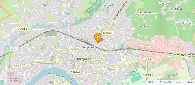 localisation de l'entreprise SCI DU 20 AVENUE PASTEUR à BERGERAC