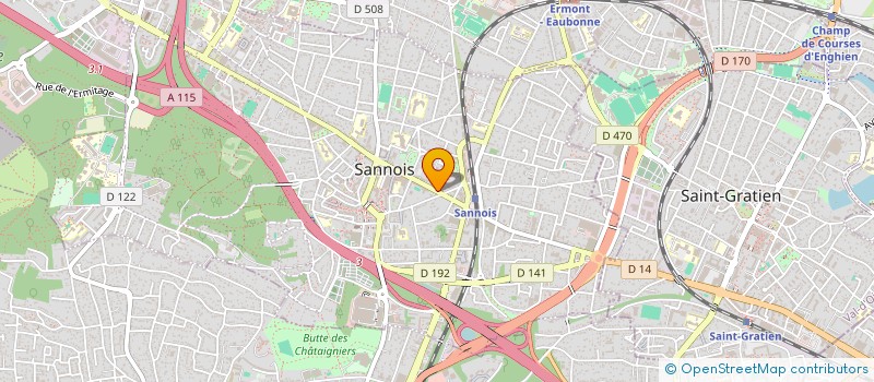 localisation de l'entreprise SCI DU 20 BD CHARLES DE GAULLE  SANNOIS