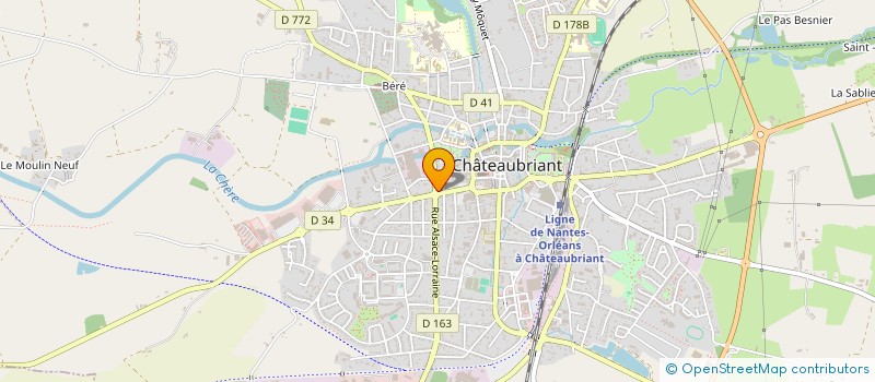 localisation de l'entreprise SCI DU 20 BD DE LA REPUBLIQUE  CHATEAUBRIANT