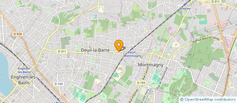 localisation de l'entreprise SCI DU 20 BIS RUE DE LA GARE  DEUIL-LA-BARRE