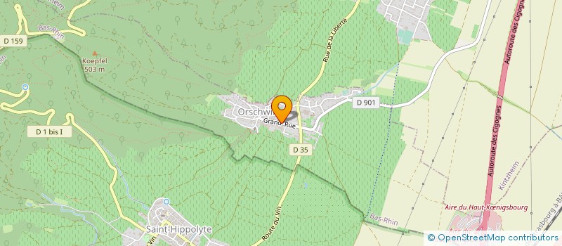 localisation de l'entreprise SCI DU 20 GRAND'RUE  ORSCHWILLER