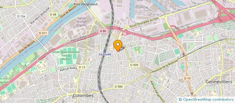 localisation de l'entreprise SCI DU 20 NOVEMBRE à COLOMBES