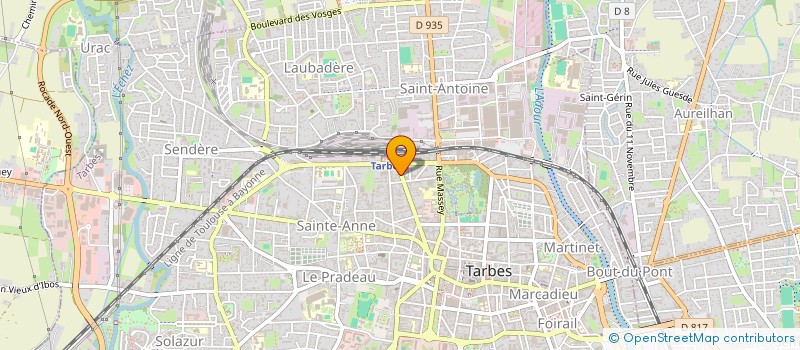 localisation de l'entreprise SCI DU 20 PLACE DE VERDUN  TARBES