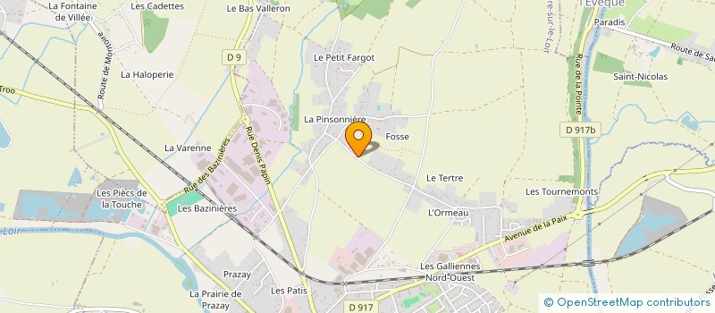 localisation de l'entreprise SCI DU 20  PROMENADE DE FOSSE  MONTOIRE-SUR-LE-LOIR