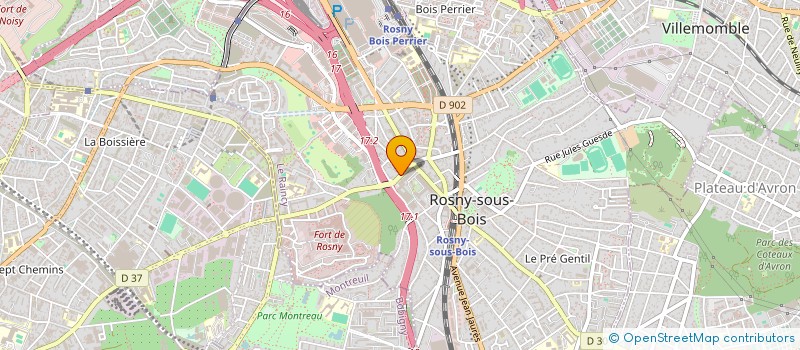 localisation de l'entreprise SCI DU 20 R DU 4E ZOUAVES à ROSNY SOUS BOIS
