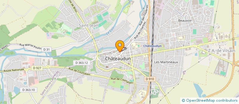 localisation de l'entreprise SCI DU 20 R LOUIS BAUDET à CHATEAUDUN