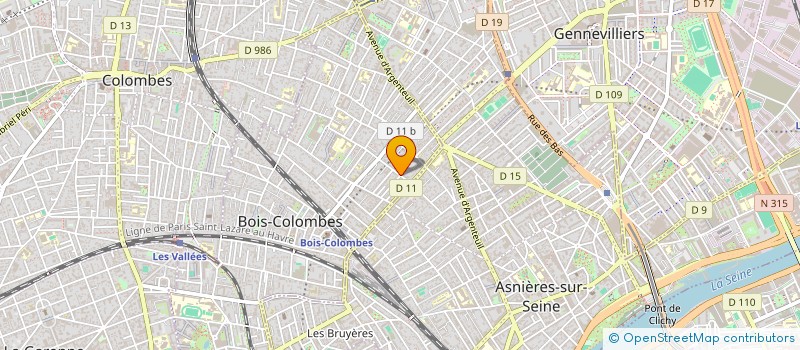 localisation de l'entreprise SCI DU 20 RUE CH CHEFSON à BOIS-COLOMBES