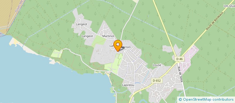 localisation de l'entreprise SCI DU 20 RUE DES STATIONS  SANGUINET