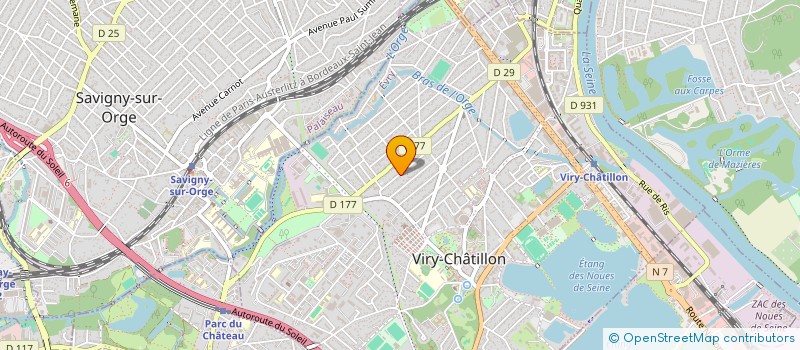 localisation de l'entreprise SCI DU 20 RUE GABRIEL PERI à VIRY-CHATILLON