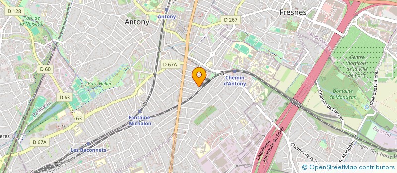 localisation de l'entreprise SCI DU 20 RUE RICQUEBOURG  ANTONY