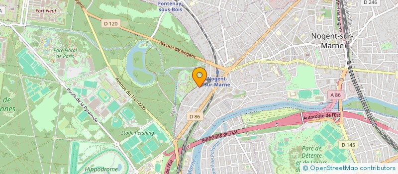 localisation de l'entreprise SCI DU 20 RUE SCHEFFER  NOGENT-SUR-MARNE