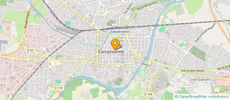 localisation de l'entreprise SCI DU 20 VICTOR HUGO à CARCASSONNE