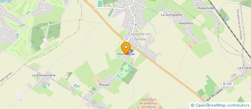 localisation de l'entreprise SCI DU 202  CAPPELLE-EN-PEVELE