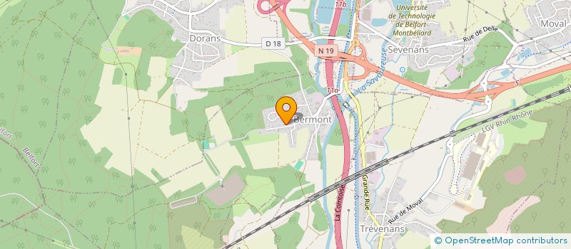 localisation de l'entreprise SCI DU 202 AV JEAN JAURES à BERMONT