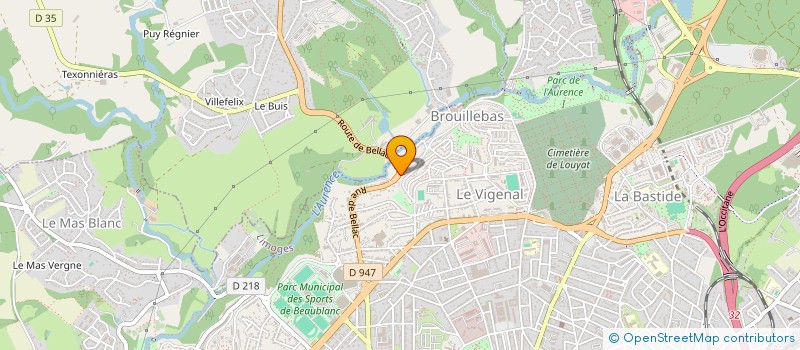 localisation de l'entreprise SCI DU 202 RUE DE BELLAC à LIMOGES