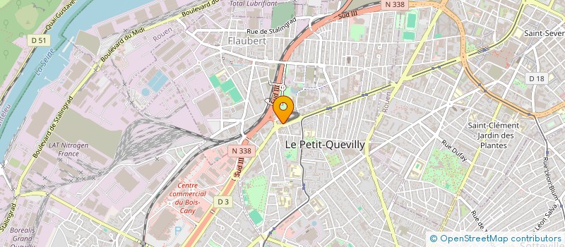 localisation de l'entreprise SCI DU 204 AVENUE J. JAURES à LE PETIT-QUEVILLY