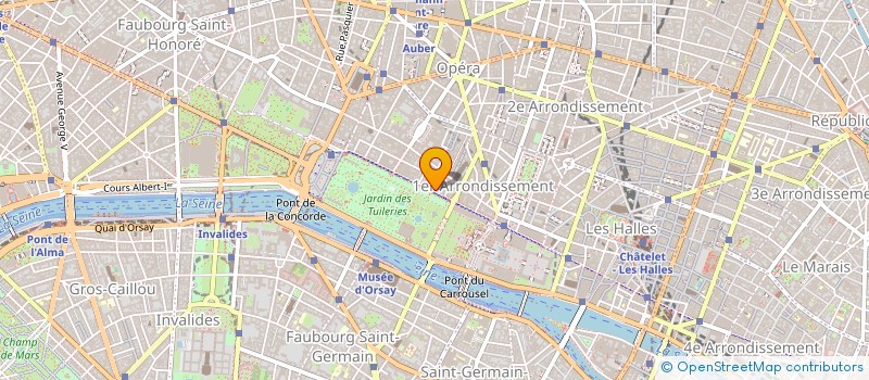 localisation de l'entreprise SCI DU 206-208 RUE DE RIVOLI  PARIS