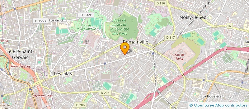 localisation de l'entreprise SCI DU 206 à ROMAINVILLE