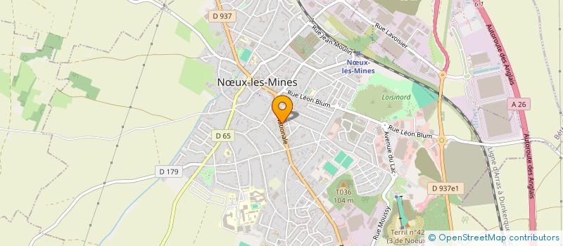 localisation de l'entreprise SCI DU 209 RUE NATIONALE  NUX-LES-MINES