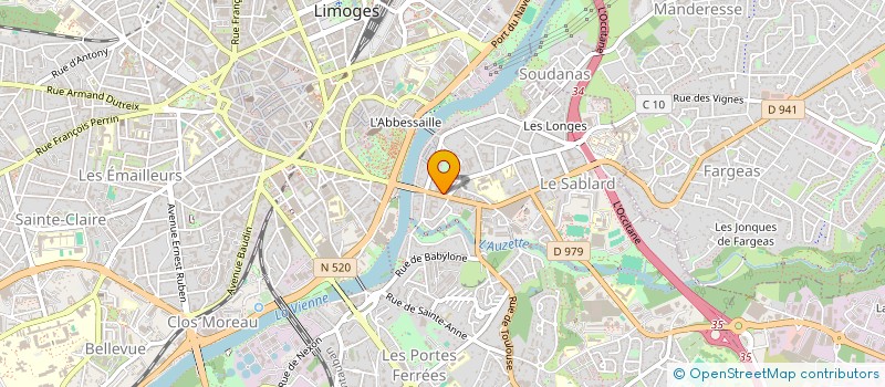 localisation de l'entreprise SCI DU 21 AVENUE DE LATTRE DE TASSIGNY à LIMOGES