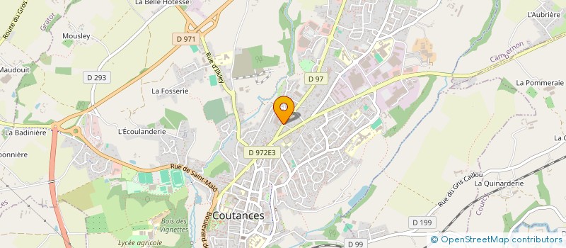 localisation de l'entreprise SCI DU 21 AVENUE DIVISION LECLERC  COUTANCES