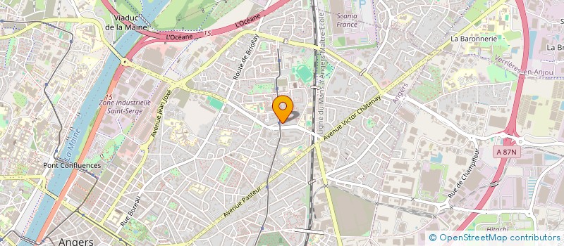 localisation de l'entreprise SCI DU 21 BD ALLONNEAU à ANGERS
