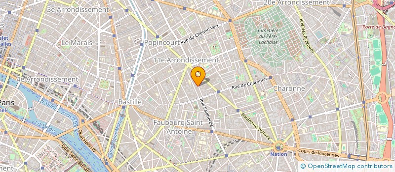 localisation de l'entreprise SCI DU 21 BOULEVARD RICHARD LENOIR à PARIS
