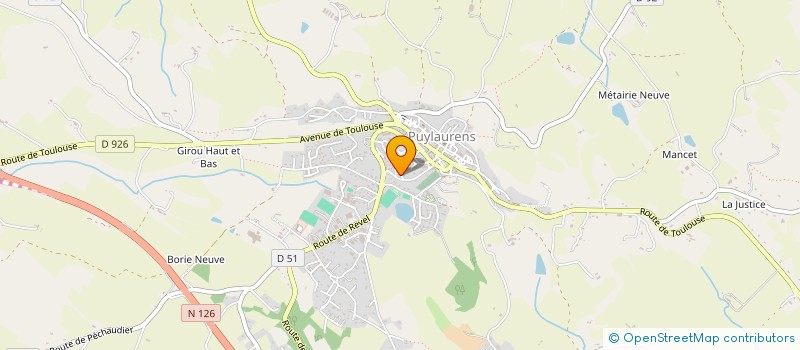 localisation de l'entreprise SCI DU 21 CHEMIN DE LA PELUDE  PUYLAURENS