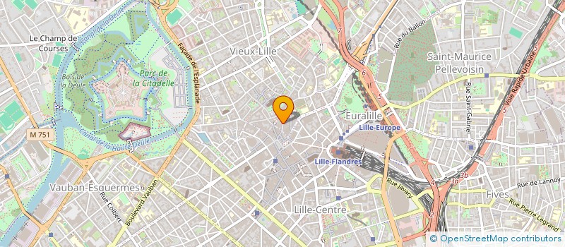 localisation de l'entreprise SCI DU 21 GRANDE CHAUSSEE A LILLE  VENDEVILLE