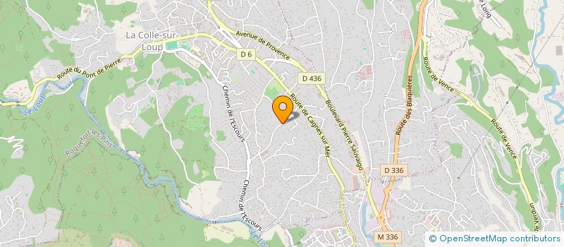 localisation de l'entreprise SCI DU 21 MAI 94  LA COLLE-SUR-LOUP