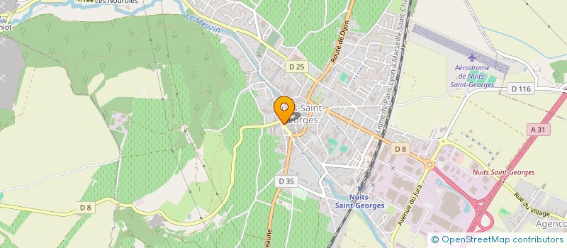 localisation de l'entreprise SCI DU 21 QUAI FLEURY à NUITS-SAINT-GEORGES