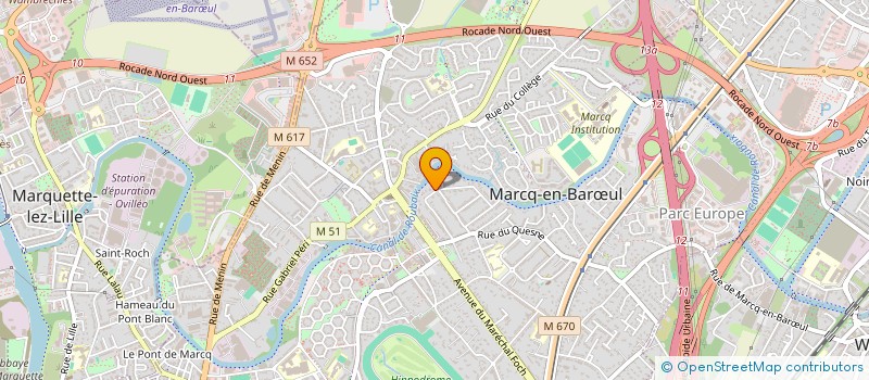 localisation de l'entreprise SCI DU 21 RD 938 A ORCHIES  MARCQ-EN-BARUL