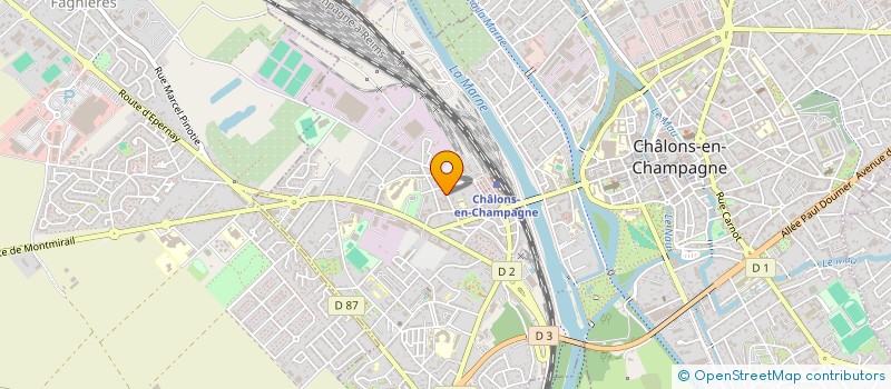 localisation de l'entreprise SCI DU 21 RUE DE FAGNIERES à CHALONS-EN-CHAMPAGNE