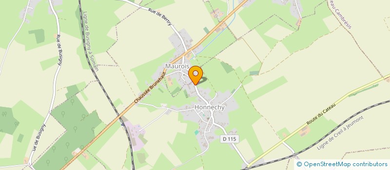 localisation de l'entreprise SCI DU 21 RUE DE MAUROIS  HONNECHY