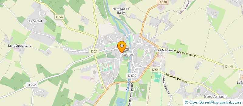 localisation de l'entreprise SCI DU 21 RUE DES FORGES  RUGLES