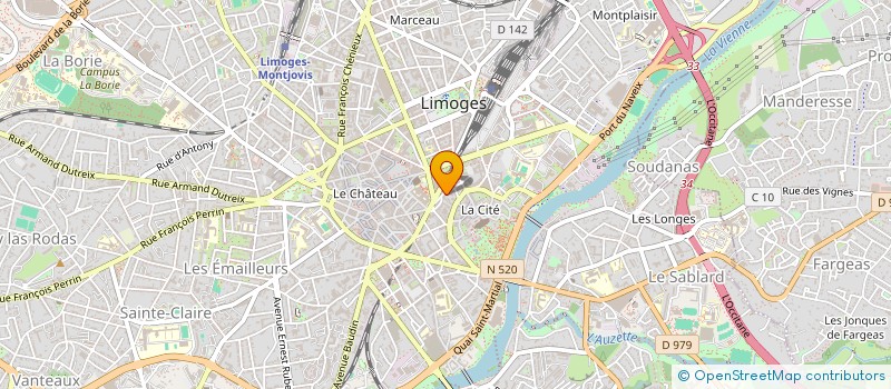 localisation de l'entreprise SCI DU 21 RUE DES TANNERIES à LIMOGES