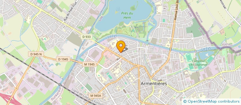 localisation de l'entreprise SCI DU 21 RUE DU 11 NOVEMBRE  ARMENTIERES