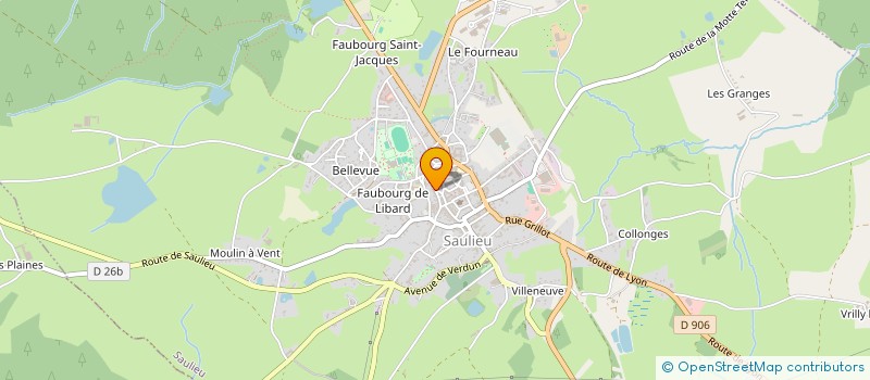 localisation de l'entreprise SCI DU 21 RUE GAMBETTA  SAULIEU