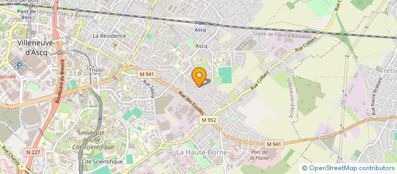 localisation de l'entreprise SCI DU 21 RUE JEAN BAPTISTE BONTE à VILLENEUVE-D'ASCQ