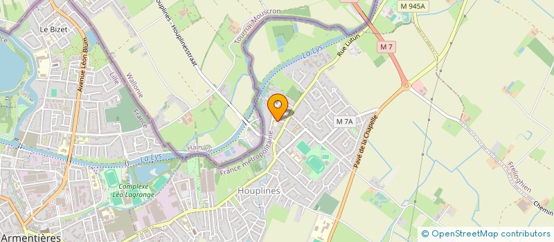 localisation de l'entreprise SCI DU 21 RUE JOSEPH HARENT  HOUPLINES