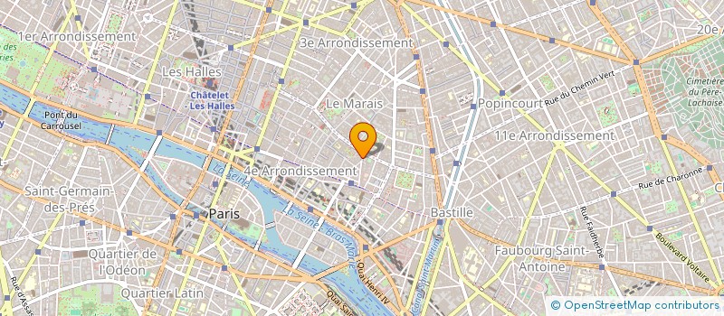 localisation de l'entreprise SCI DU 21 RUE PAVEE STUDIO  PARIS